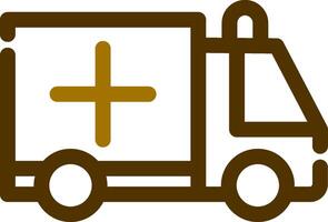 Ambulance Creative Icon Design vector