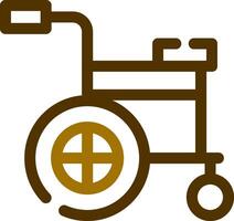 Wheelchair Creative Icon Design vector