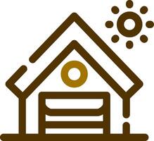 Warehouse Creative Icon Design vector