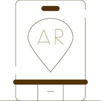 Ar Navigation Creative Icon Design vector