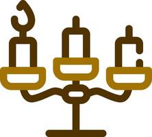 diseño de icono creativo de candelabros vector