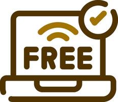 Free Wifi Creative Icon Design vector