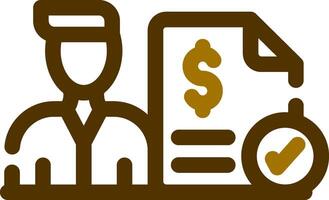 Dealer Invoice Creative Icon Design vector