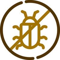 No Bug Creative Icon Design vector