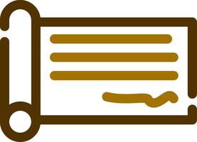 Cheque Creative Icon Design vector