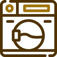 Washing Machine Creative Icon Design vector