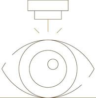 Laser Vision Correction Creative Icon Design vector