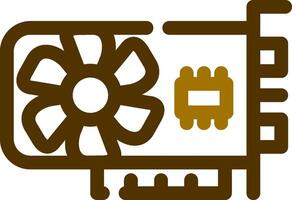 Graphic Card Creative Icon Design vector