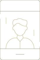 Influencer Male Creative Icon Design vector