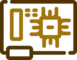 Circuit Board Creative Icon Design vector