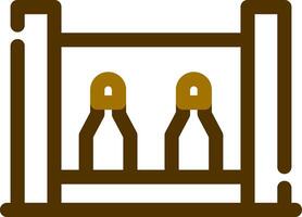 Bottle Rack Creative Icon Design vector