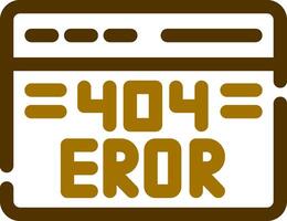 Diseño de icono creativo de error 404 vector