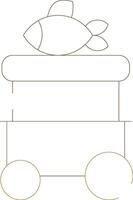 Line Two Color Design vector