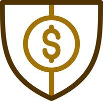 Shield Money Creative Icon Design vector