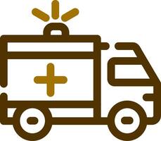 Ambulance Creative Icon Design vector