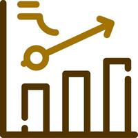 Clustered Bar Creative Icon Design vector