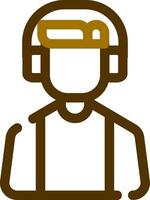 Customer Service Agent Creative Icon Design vector
