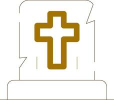 Gravestone Creative Icon Design vector