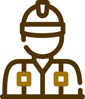 Worker Creative Icon Design vector