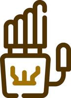 Robot Hand Creative Icon Design vector