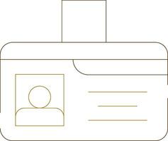 Identification Card Creative Icon Design vector