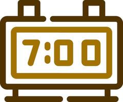 Digital Clock Creative Icon Design vector