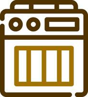 Amplifier Box Creative Icon Design vector