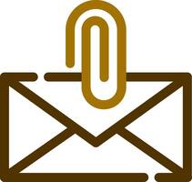 Attach File Email Creative Icon Design vector