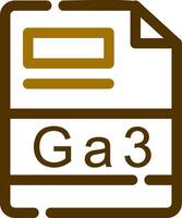 GA3 Creative Icon Design vector