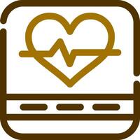 Heart Rate Creative Icon Design vector