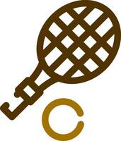 Tennis Racket Creative Icon Design vector