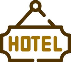 diseño de icono creativo de hotel vector