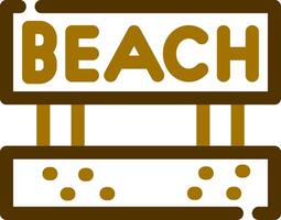 Beach Creative Icon Design vector