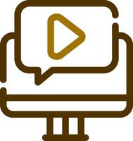 Video Tutorial Creative Icon Design vector