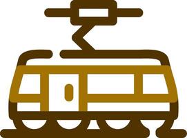 Tram Creative Icon Design vector