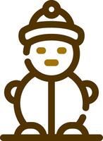 Snowman Creative Icon Design vector