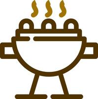 Grill Creative Icon Design vector