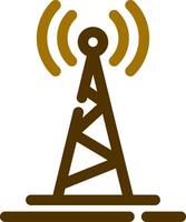 Radio Tower Creative Icon Design vector