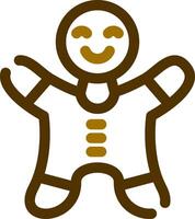 Gingerbread Creative Icon Design vector