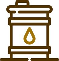 Oil Barrel Creative Icon Design vector