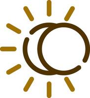 Eclipse Creative Icon Design vector