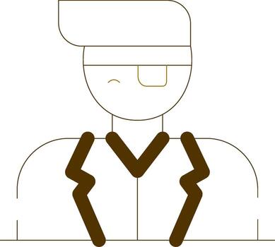 Eye Patch Creative Icon Design vector