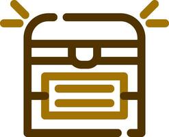 Treasure Chest Creative Icon Design vector