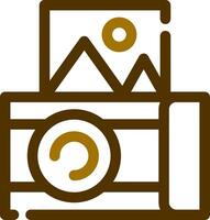 Instant Camera Creative Icon Design vector