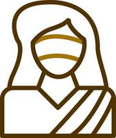 Lady Justice Creative Icon Design vector