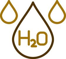 H2O creativo icono diseño vector