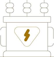 Power Transformer Creative Icon Design vector