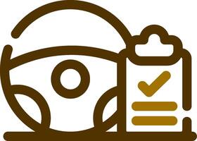 Book a Test Drive Creative Icon Design vector