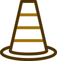 Traffic Cone Creative Icon Design vector