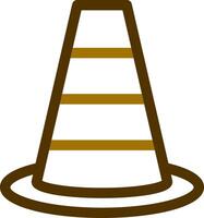 Traffic Cone Creative Icon Design vector